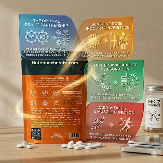Vitamin D3 4000 IU + K2 — product photo 6